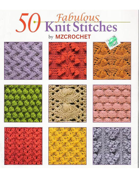 50 Knit Stitches// Knit pattern book // Knit stitches pattern// E-book// PDF pattern
