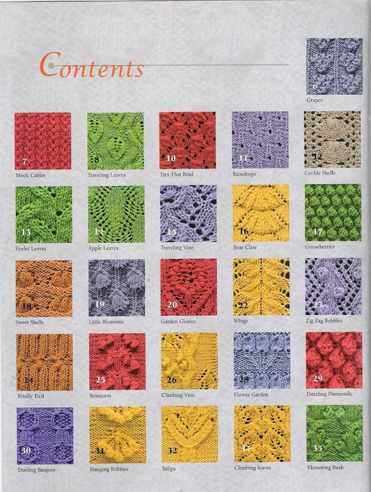 50 Knit Stitches// Knit pattern book // Knit stitches pattern// E-book// PDF pattern